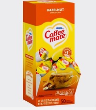 Nestle Coffee mate Liquid Coffee Creamer Singles Hazelnut 50 Ct Box 03/2026