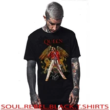 QUEEN FREDDIE MERCURY CLASSIC ROCK RED JACKET T SHIRTS