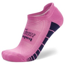 Balega Hidden Comfort No Show Running Socks, Super Pink/Skipper Blue