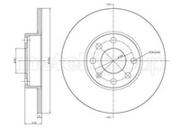2X Metelli Bremsscheibe 23-0627 FüR Opel