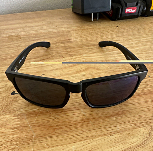 GUNNAR Enigma Blue Light Filter Glasses Black Frame Gray Lens 58-18-135