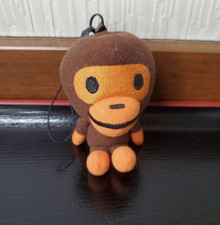 NEW A Bathing Ape Baby Milo Plush Keychain Doll Authentic BAPE Monkey Charm Gift