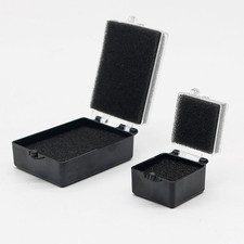 50Pcs Plastic Dental Denture Tooth Storage Cases Implant Boxes with Foam