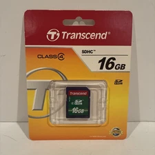Transcend Class 4 SDHC 16GB Memory Card TS16GSDHC4