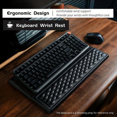 Ergonomische Tastatur-Handballenauflage Komfortstütze Büro Gaming Schwarz