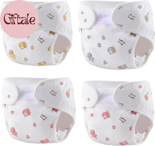 Reborn Baby Dolls Diapers Accessories 4-Piece Pack Fit for 17-24 Inch Reborn Dol