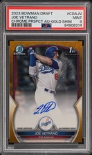 2023 Bowman Draft - Chrome Prospect Autographs Joe Vetrano #CDA-JV Gold Shimmer