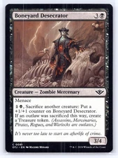MTG NM Normal Boneyard Desecrator 81 C Outlaws of Thunder Junction