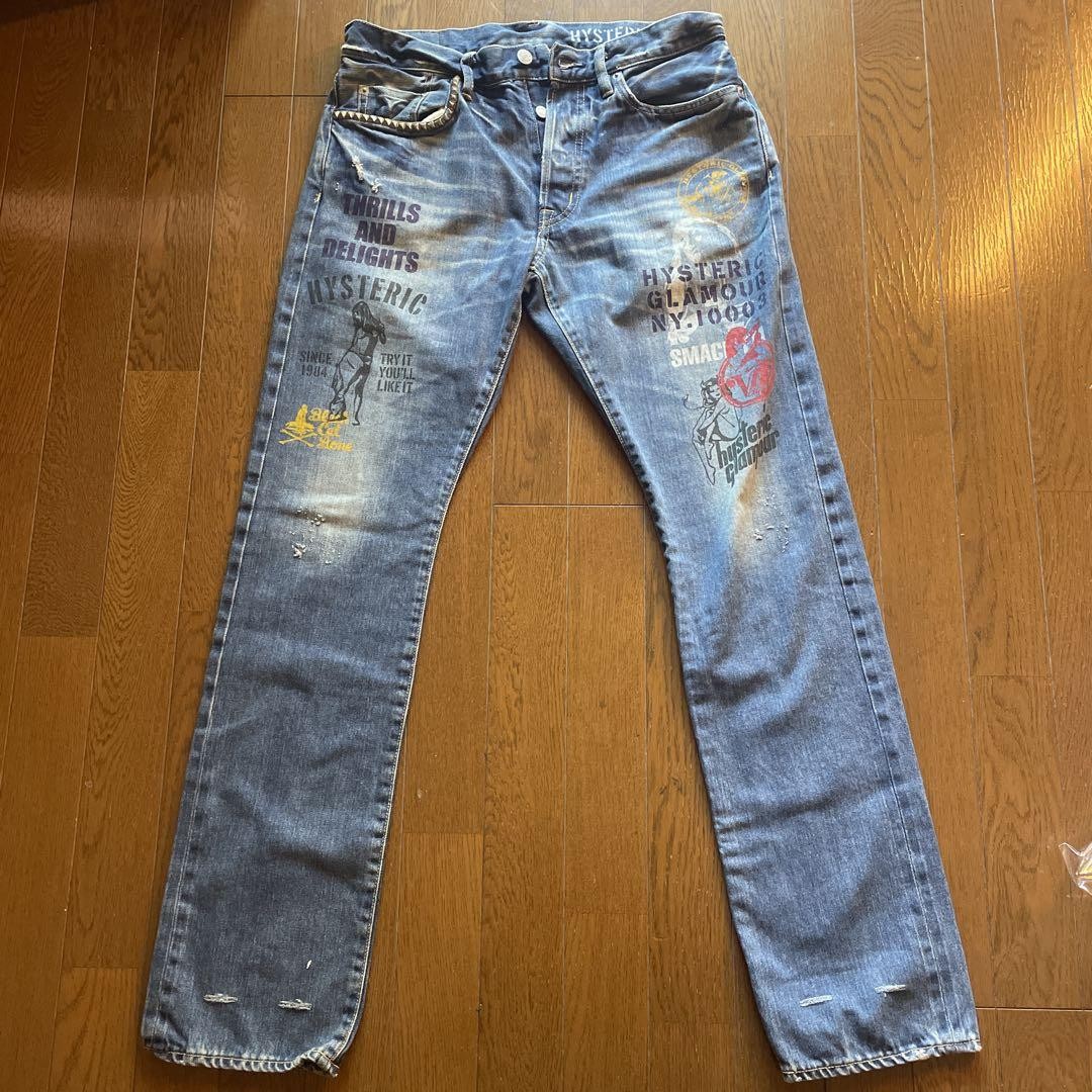 メンズ HYSTERIC GLAMOUR グラフィックデニム