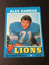 1971 Topps Alex Karras #41 HOF NM