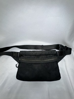 Zara Unisex Black Fanny Pack Belt Bag Fold-over Multi Pocket Convert Sling Bag