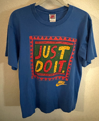 90s Vintage Nike Just Do It Shirt  Made in USA  Single Stitch  Size L