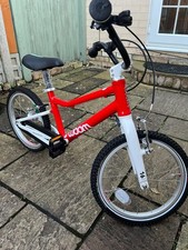 Red Woom 3 16” Wheel Unisex Kids Bike With Kickstand And Bell - Fully Assembled