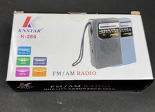 Knstar K-266 FM/AM Radio Rechargeable Portable Pocket Size