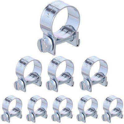 Mini Hose Jubilee Clip Clamp Fuel Line Petrol Pipe Clamps Clips Zinc Plated