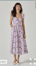 ASTR The Label Wedelia Print Midi Dress Large