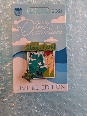 Disney 2021 Dream Destinations Visit Neverland Peter Pan LE Pin