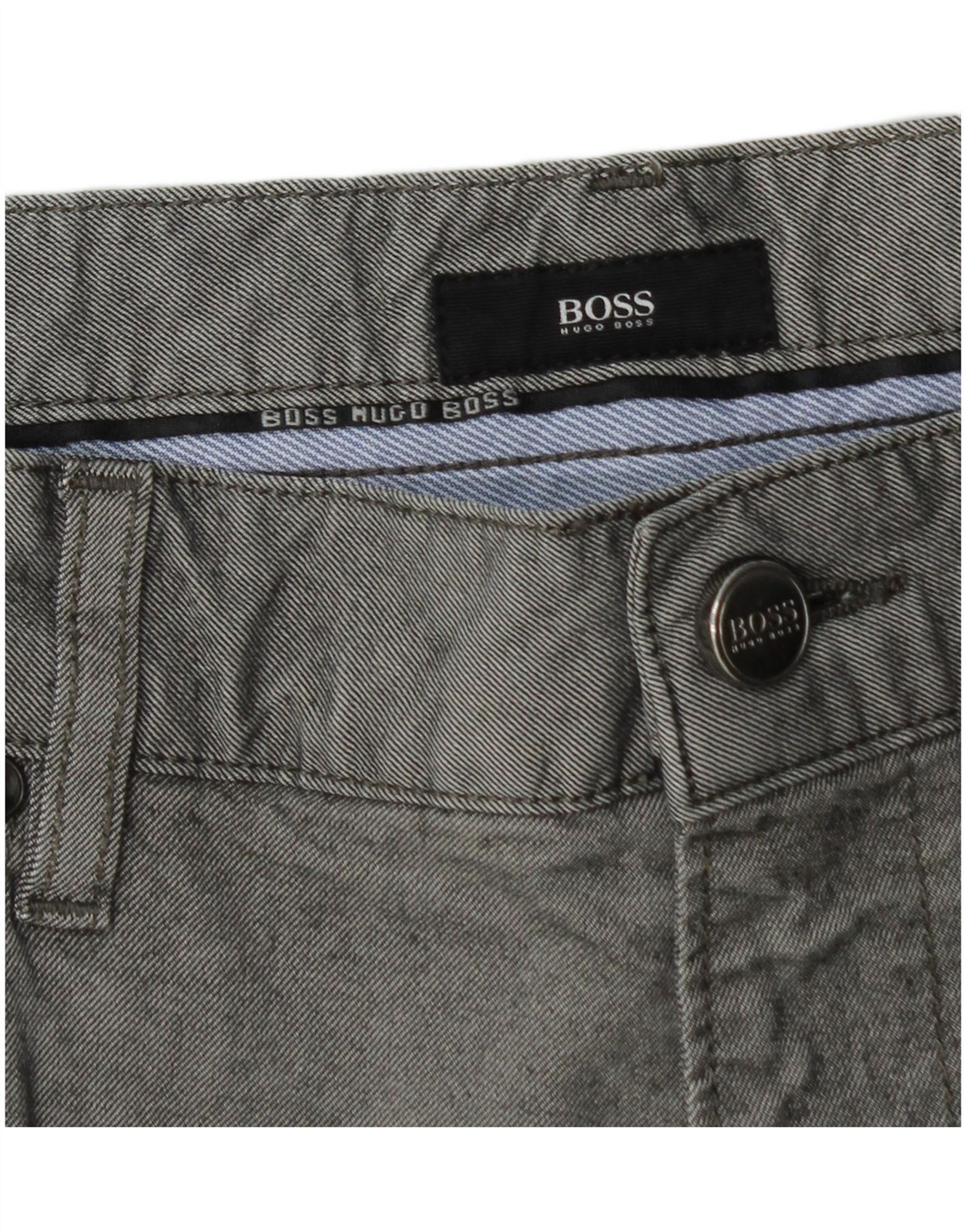 Hugo Boss Mens Straight Jeans W36 L29 Grey Cotton AO07 thumbnail 4