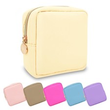 Mini Makeup Pouch for Purse, Small Cosmetic Bag Pouch Nylon Travel Toiletry O...