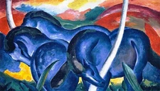 Franz Marc : The Large Blue Horses : 1911 : Archival Art Print