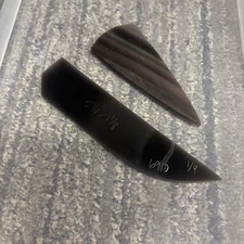 (2) Rainbow Smoke Flint Knapping Arrow Head Preform Blank Translucent  6910