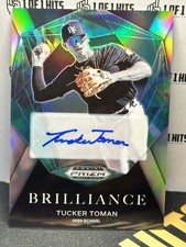 2022 Prizm Draft Picks Silver Prizm Auto Tucker Toman Brilliance BR-TT-Blue Jays