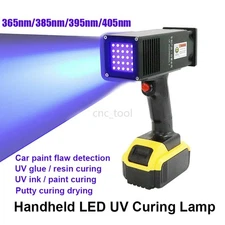 Rechargeable UV LED Curing Lamp UV Glue / Ink Curing Car Painting Flaw Detection