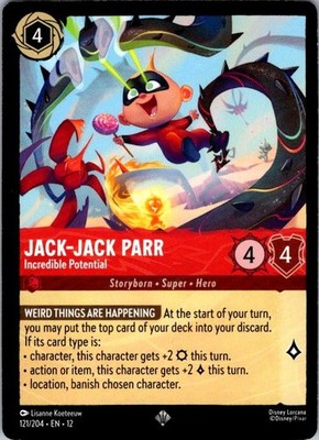 Jack-Jack Parr - Incredible Potential 121/204 Wilds Unknown Lorcana NM