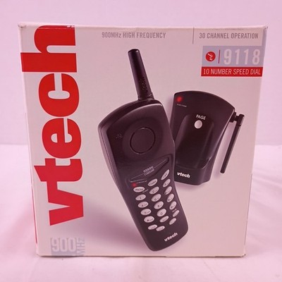 Vtech VT 9118 Single Line Cordless Phone 900 MHz 30 Channel Operation New in Box