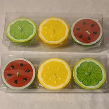 Floating Candles - Lemons Limes Watermelons Two Packs of 3 Each