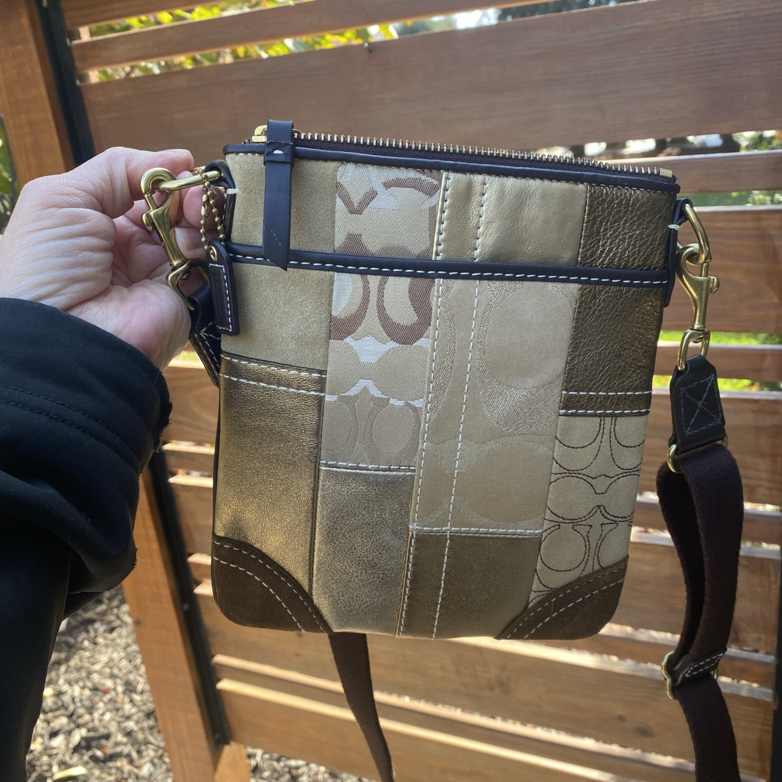 Coach Patchwork Swingpack Messenger Cross Body Ha… - image 4