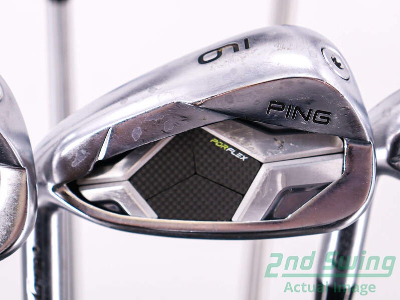 Ping G430 Iron Set 4-PW AW GW SW Graphite Senior Left Black Dot +1