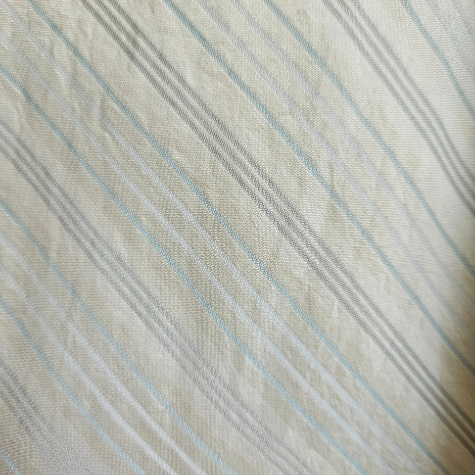 Винтажная женская юбка Banana Republic 8 шелковая бежевая полоса миди Y2K осень 2003 - Изображение 4 из 4