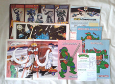 Set of Pull-Out Comic Pages & Leaflet NINJA TURTLES, CENTURIONS, MASK, Z-KNIGHTS