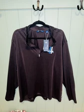 Cutter & Buck Detroit Lions 1/4 Zip Mens XXL BLK Retro Throwback Logo NWT