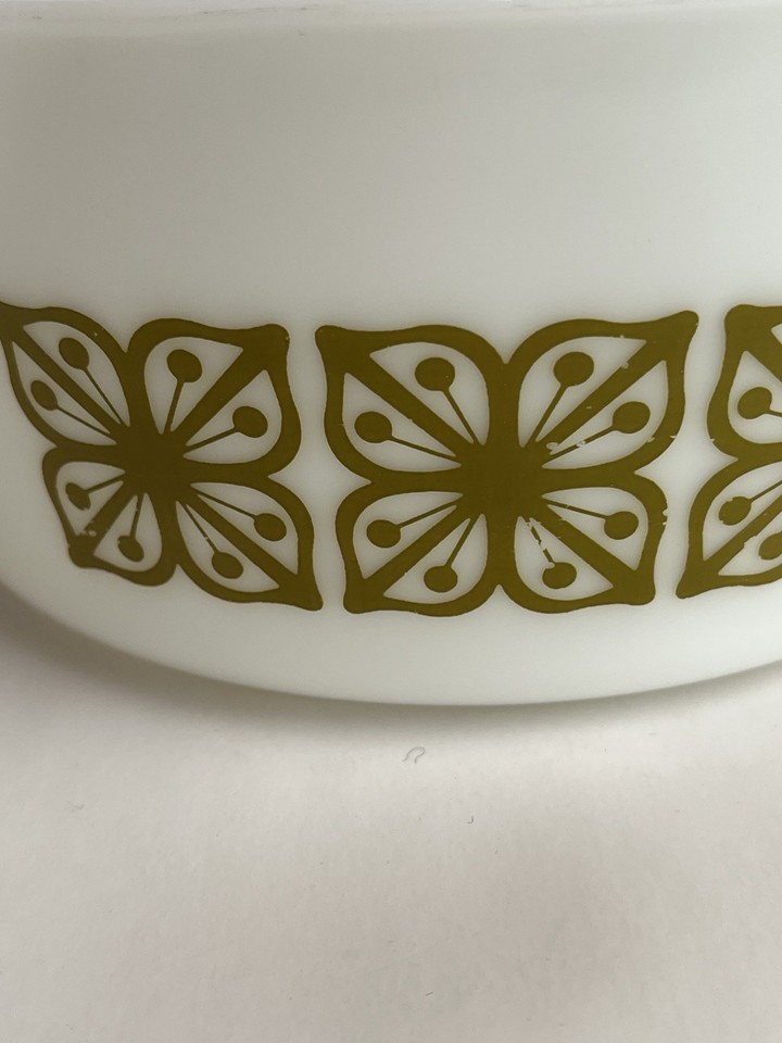 Vintage Pyrex Verde (Green) 2 1/2 Quart Casserole with Lid 475-B Square ...