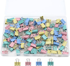 120-Pack Small Multicolor Binder Clips   Paper Clamps for Office, School  Home