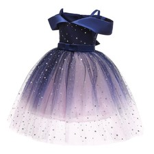 Girls Formal Dress Puffy Tulle Dress for Holiday Pageant Birthday Wedding Par...