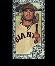 2019 ALLEN AND GINTER MINI BLACK #236 BRANDON CRAWFORD SAN FRANCISCO GIANTS BASE