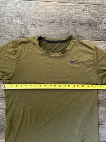 Nike Camicia Uomo Grande Verde Manica Corta Corsa Leggera Allenamento Palestra Allenamento - Foto 10 di 12