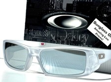 Oakley Gascan Matte Clear Polarized Galaxy Chrome Mirror Sunglass 9014