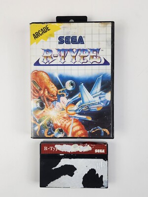 R-Type Sega Master System Fair Condition Heavy Label Wear untested