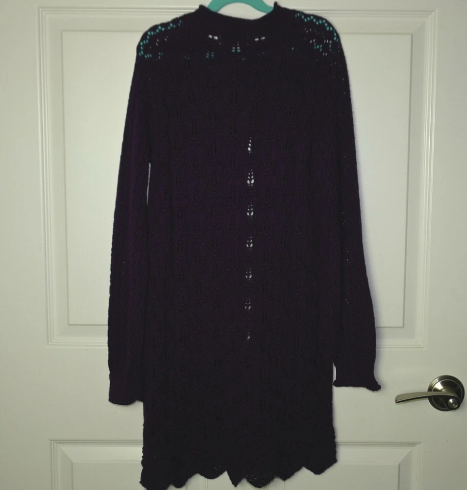 Cárdigan largo Ellery púrpura loco ciruela ropa persnickety nuevo con etiquetas 12 Foto 3 de 4