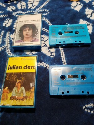  Set 2 Kassetten K7 Audio Tape - Julien CLERC - Olympia ist nichts - kostenloser Versand 