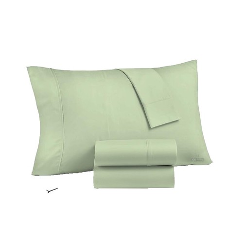 Zippe taies oreiller coton égyptien Reine Roi Standard 2pcs Bleu Foncé 51cmx66cm