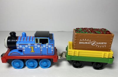Thomas The Train Christmas Snowflake Light Up Box Lights Car Box Die Cast 1