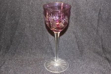 Weinglas B&ouml;hmen &Uuml;berfangglas Handgeschliffen  20 cm hoch 7,5 cm Durchmesser