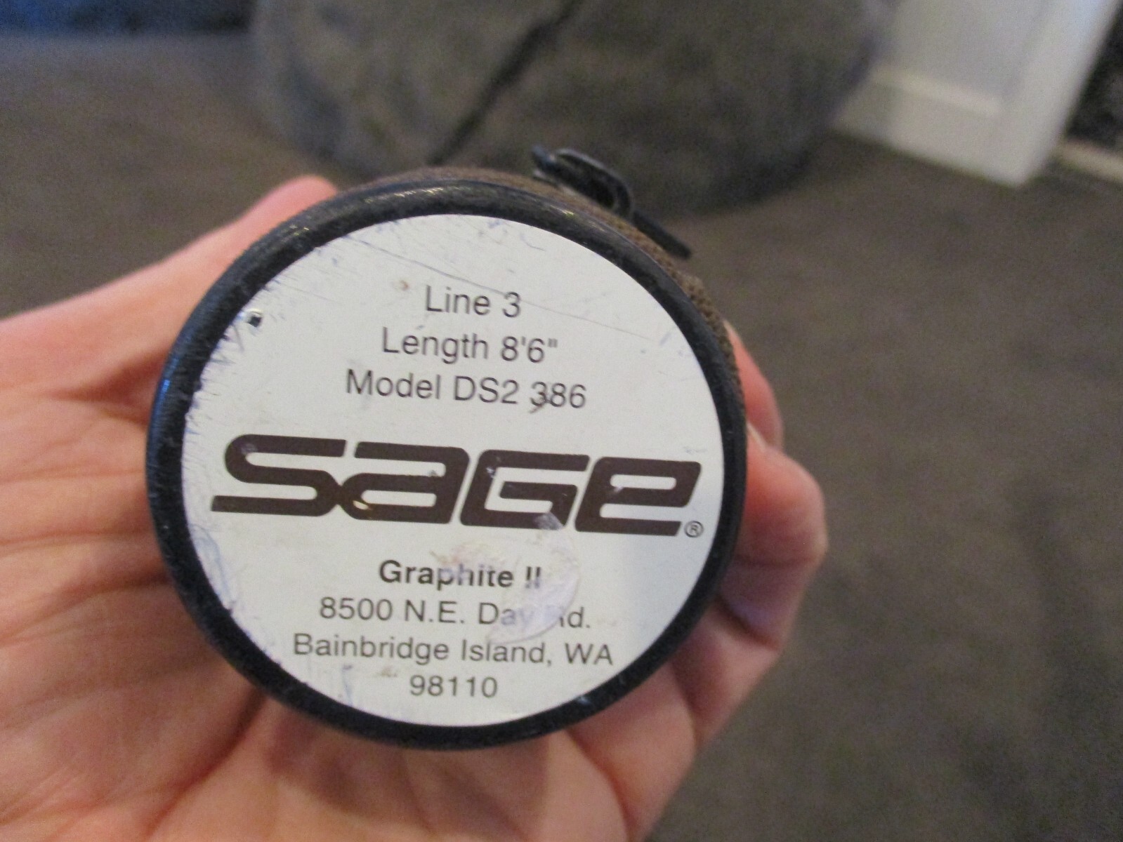 SAGE 3wt line weight Graphite II DS2 386 2Piece 8'6" Fly Fishing Rod