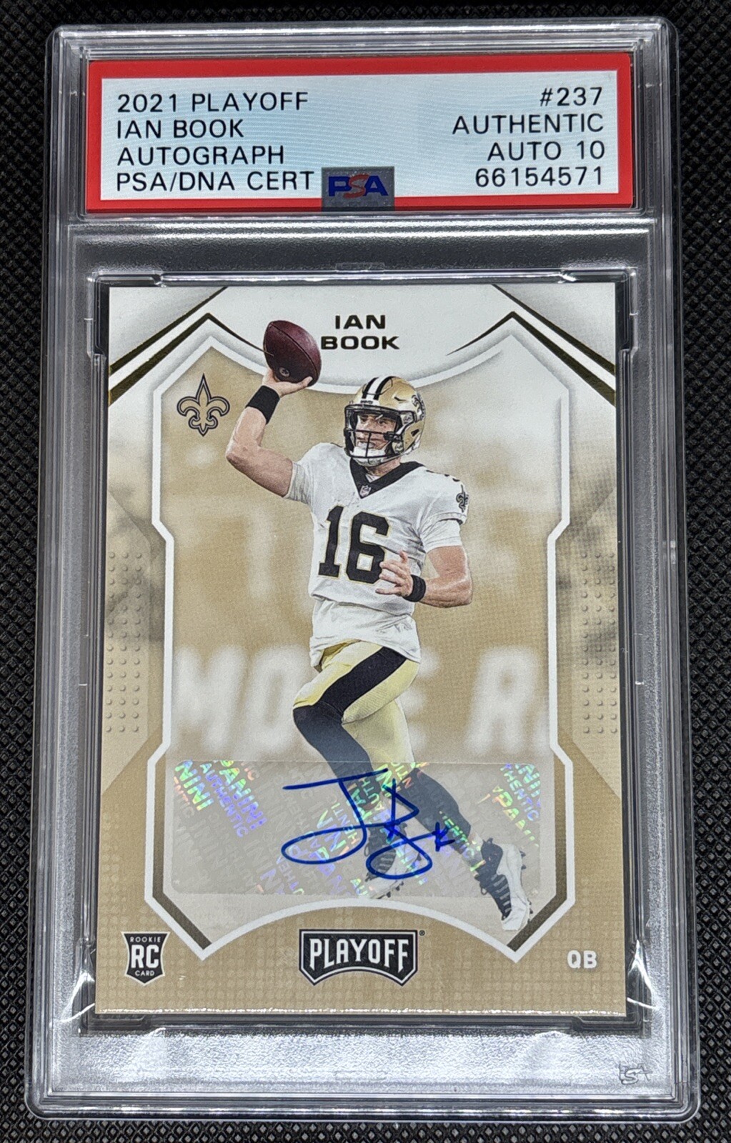 Ian Book Panini Playoff #237 Autograph-Red Zone