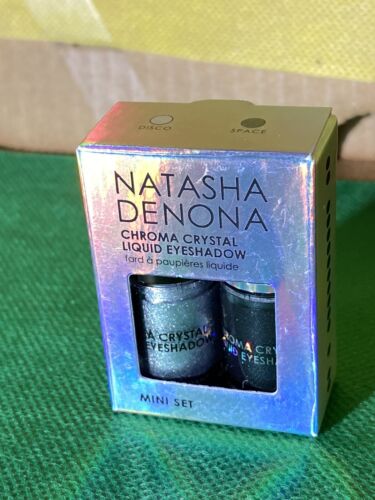 Natasha Denona Chroma Crystal Liquid Eyeshadow Mini Set 🦋 Disco & Space NIB - Picture 2 of 24